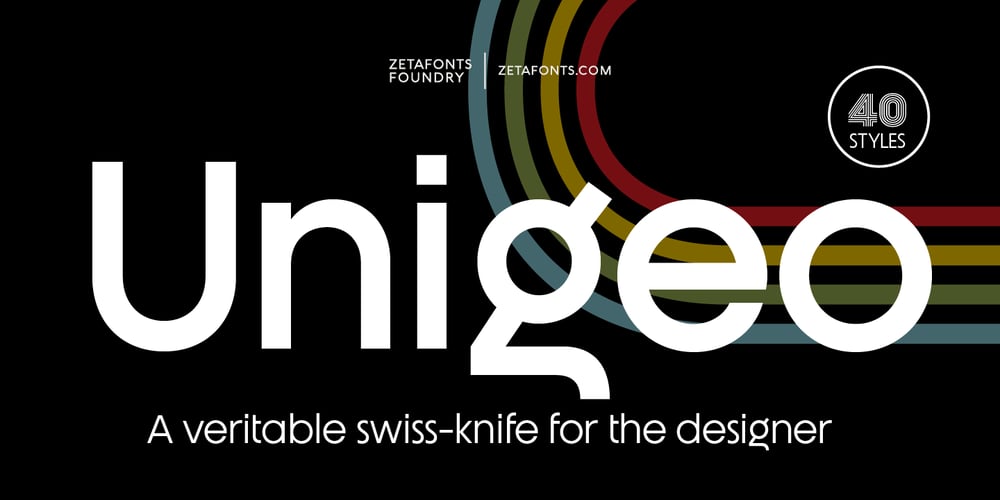 Unigeo font