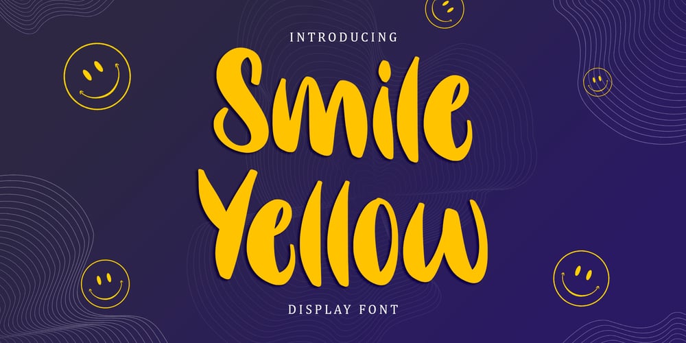Smile Yellow font