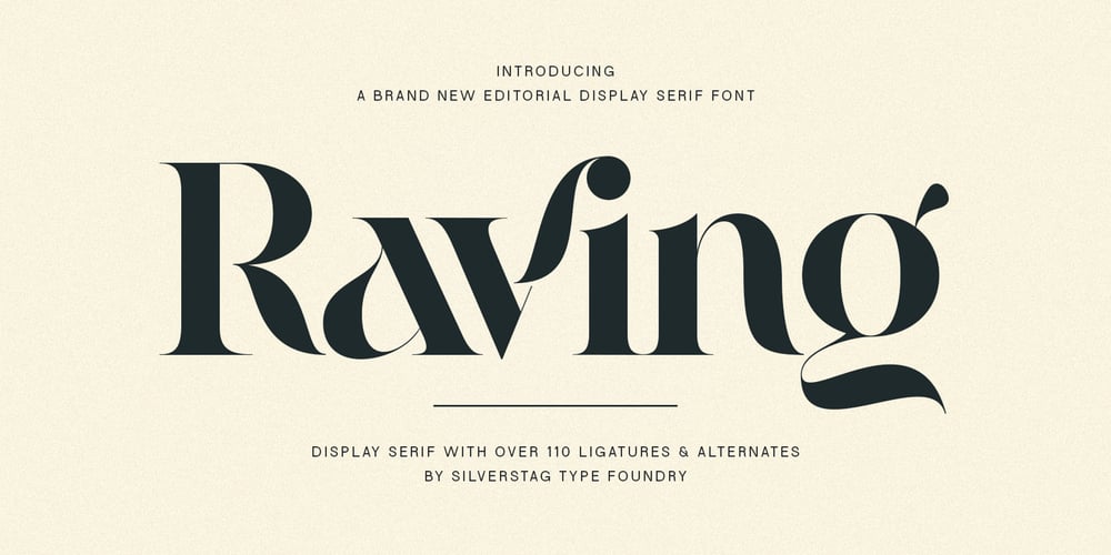 Raving Display font