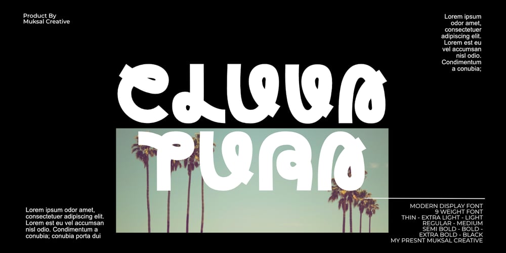 Cluvatura font