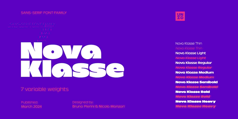 Nova Klasse font