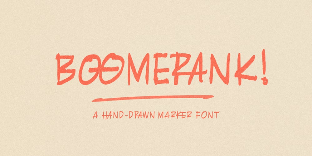 Boomerank font