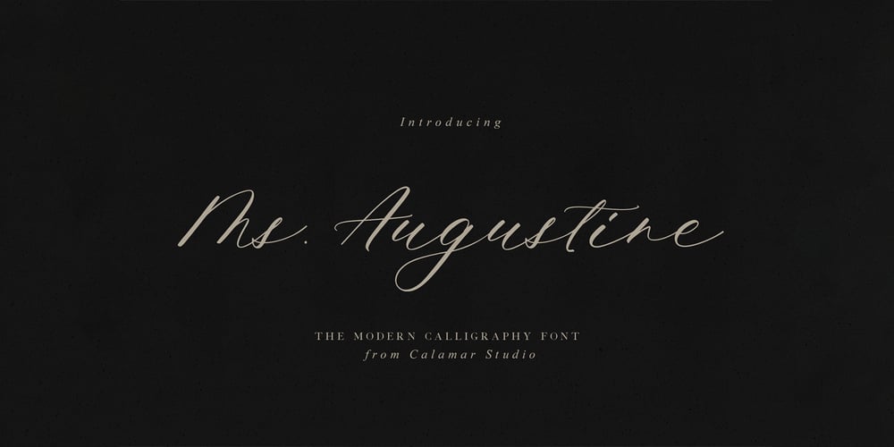Ms Augustine font