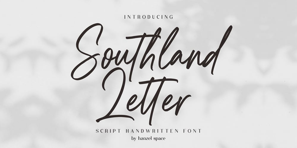 Southland Letter font