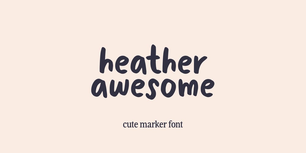 Awesome Heather font