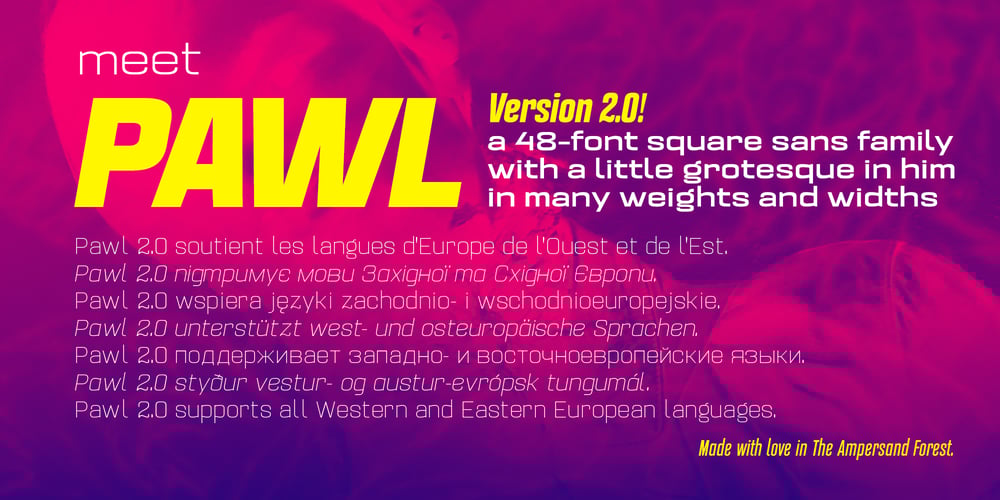 Pawl font