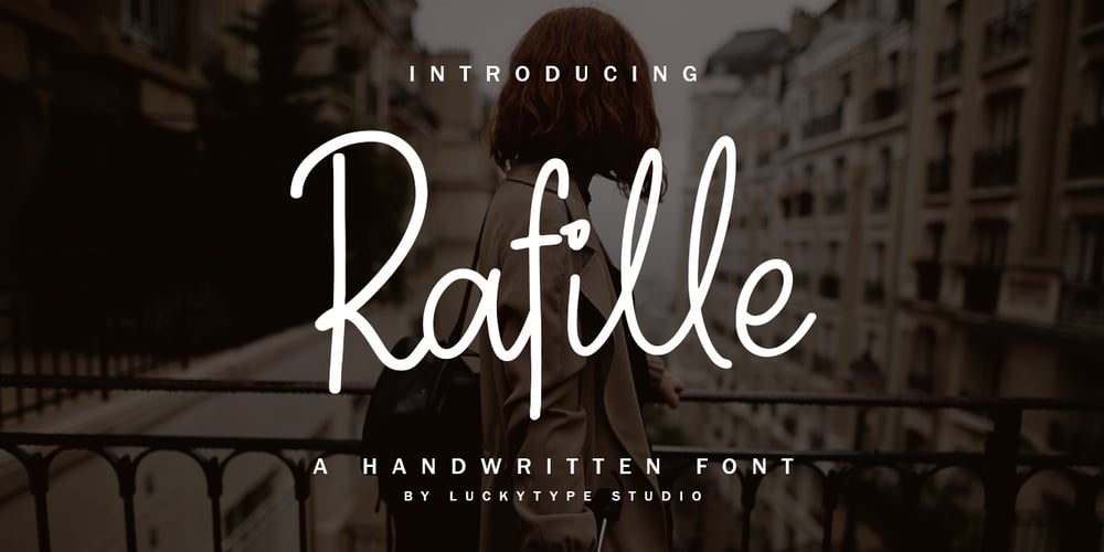 Rafille Signature font