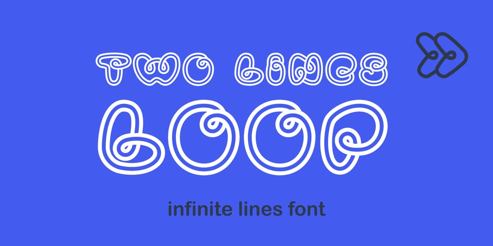 Two Lines Loop font