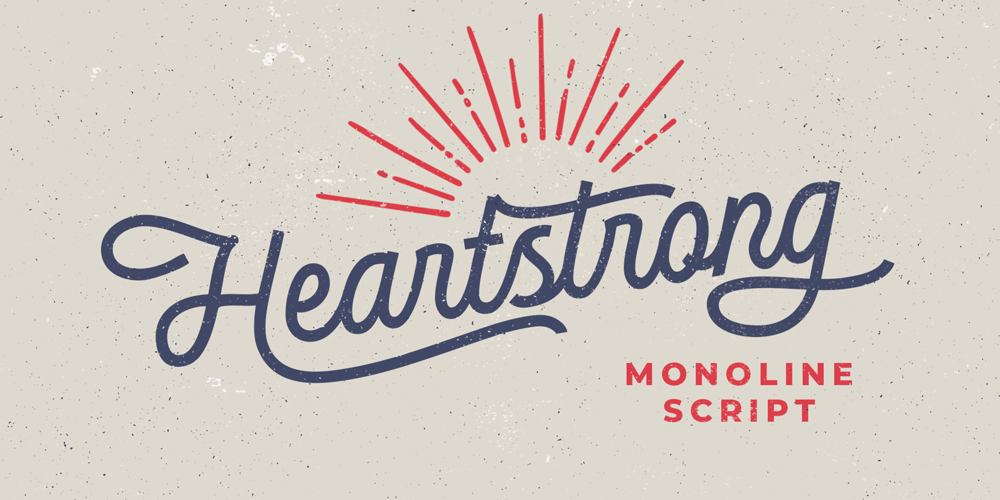 Heartstrong Script font