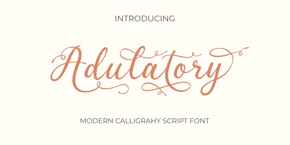 Adulatory font
