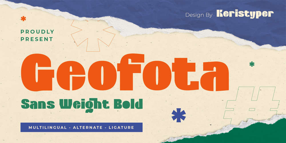 Geofota font