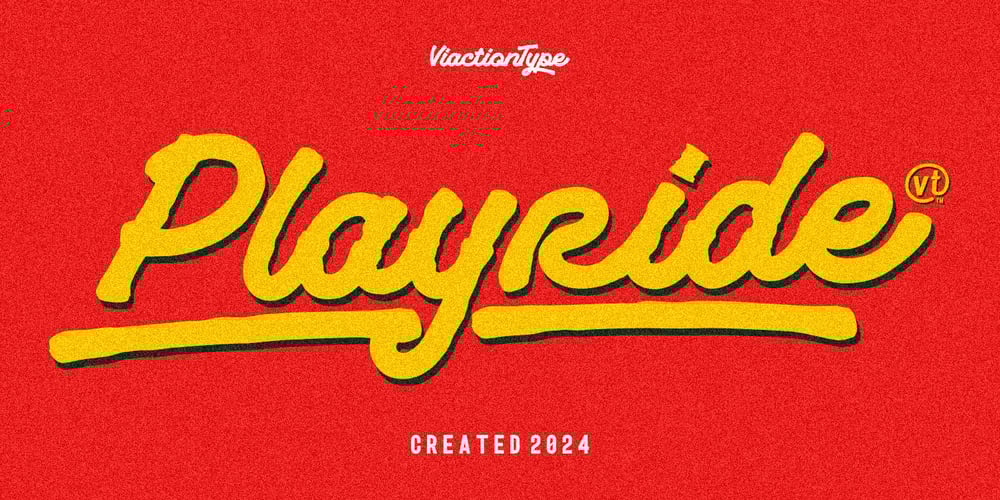 Playride font