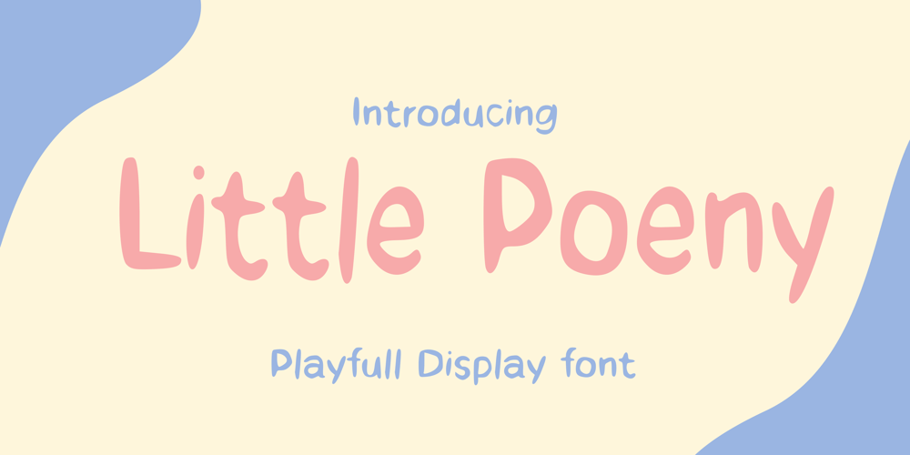 Little Poeny font