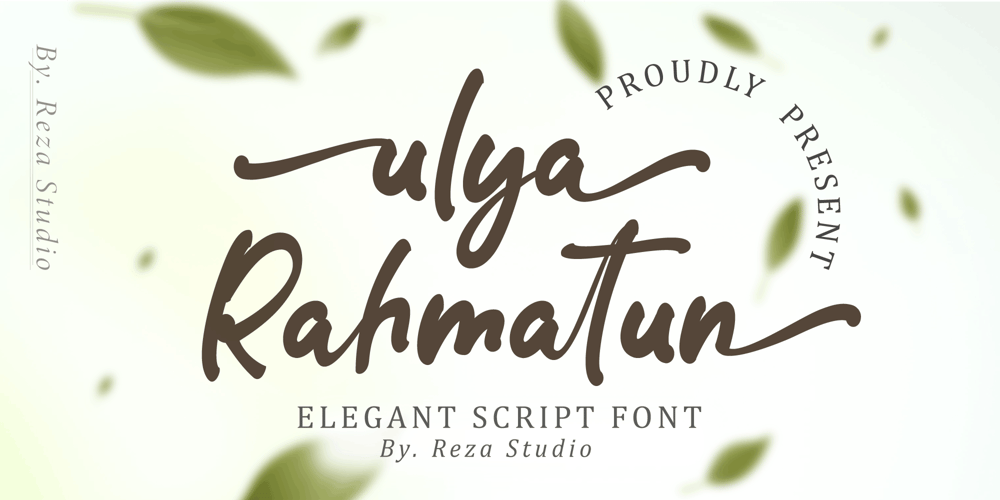 Ulya rahmatun font