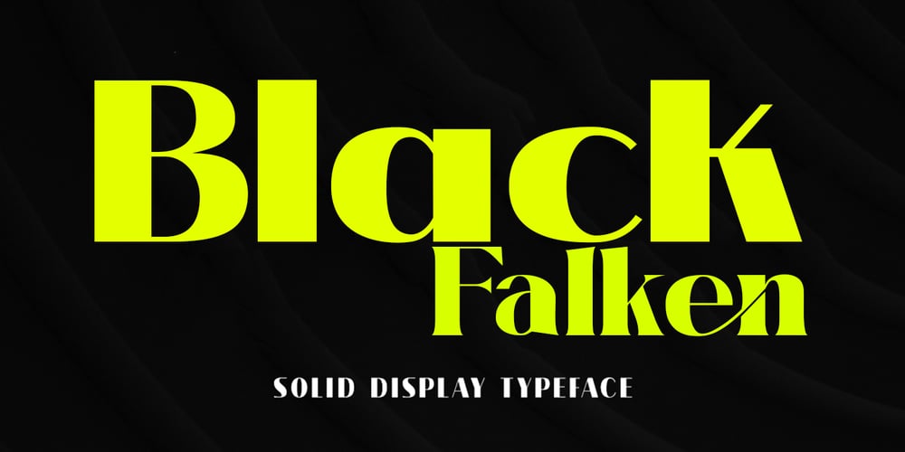 Black Falken font
