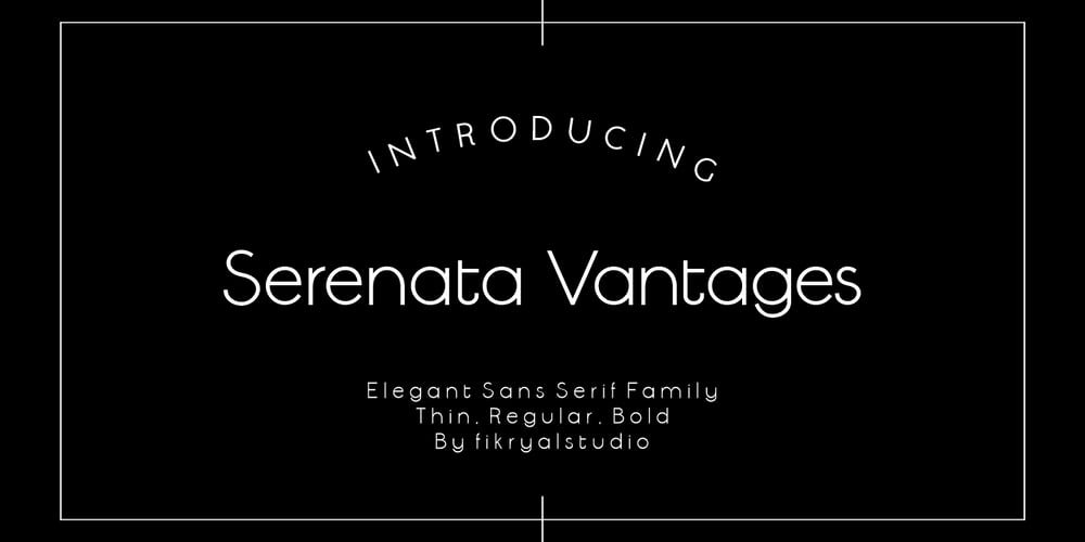 Serenata Vantages font