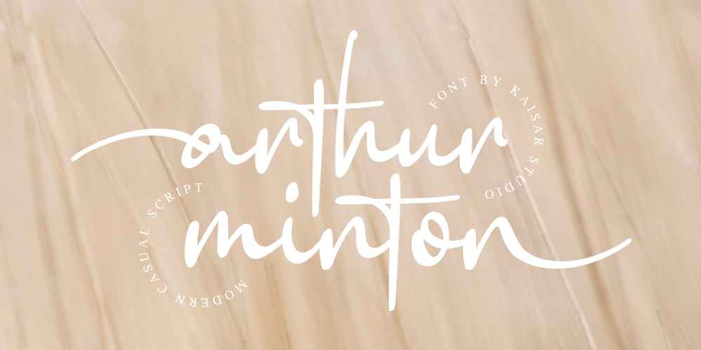Arthur Minton font