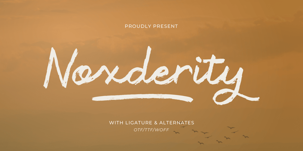 Noxderity font