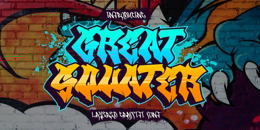 Great Squater Graffiti font