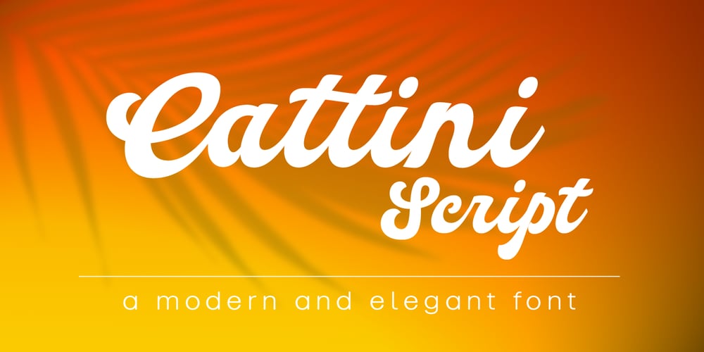 Cattini Script font