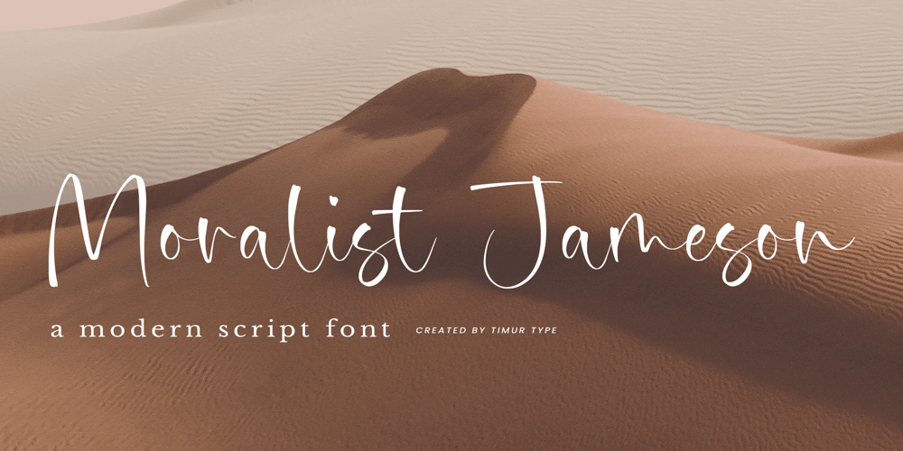 Moralist Jameson font