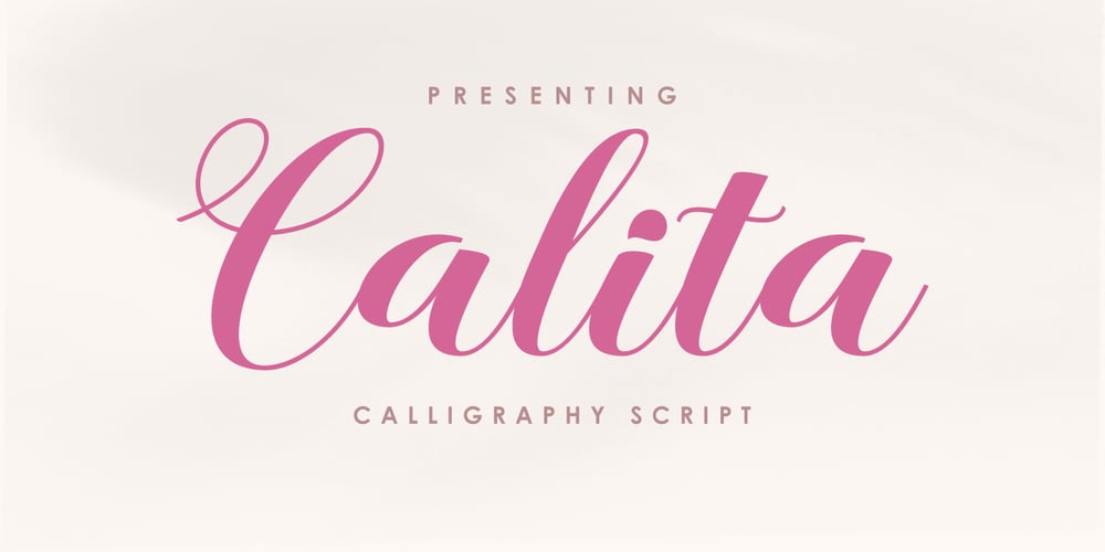 Calita font