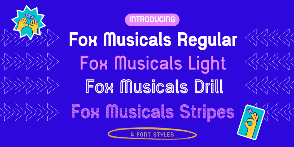 Fox Musicals font