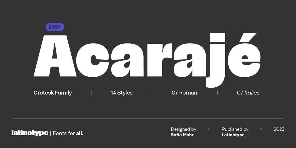 Acaraje font