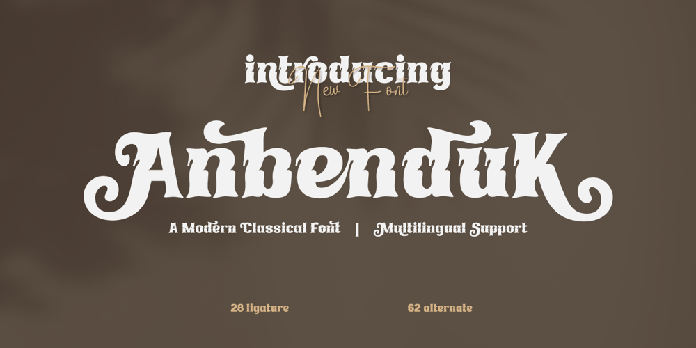 Anbenduk font