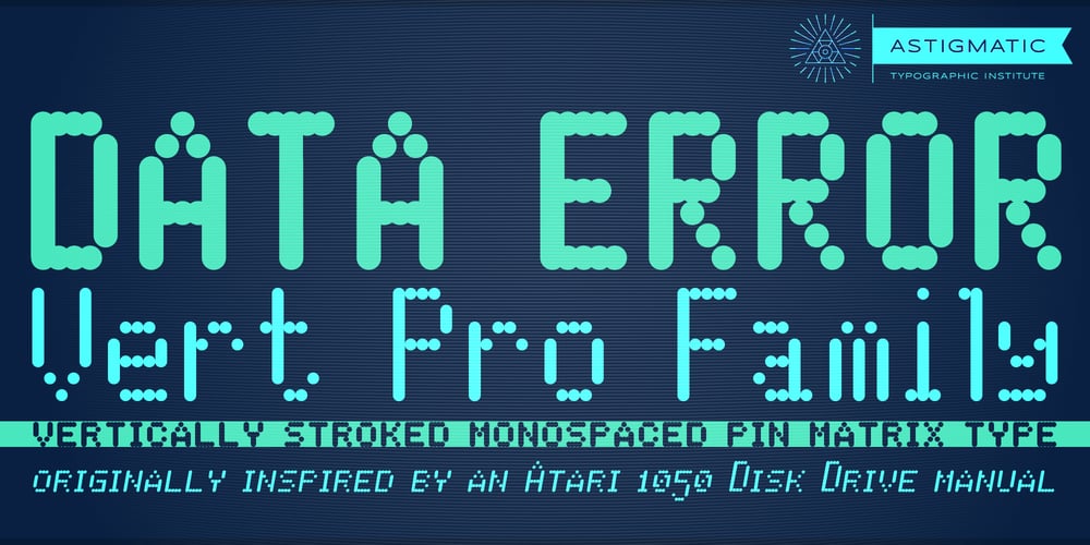 Data Error Vert AOE Pro font