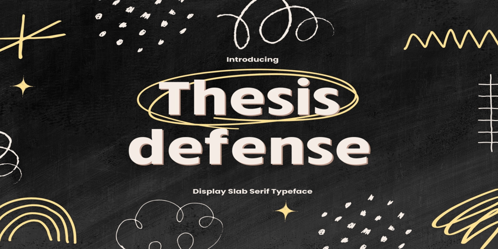 Thesis Defense font