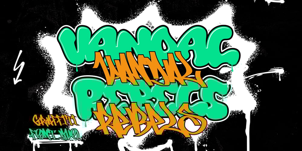 Vandal Rebels Font Duo font