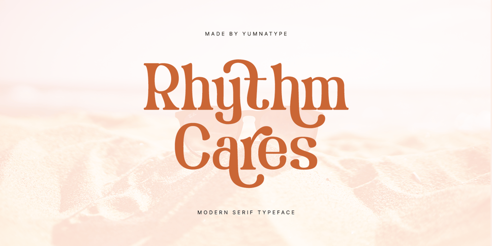 Rhythm Cares font