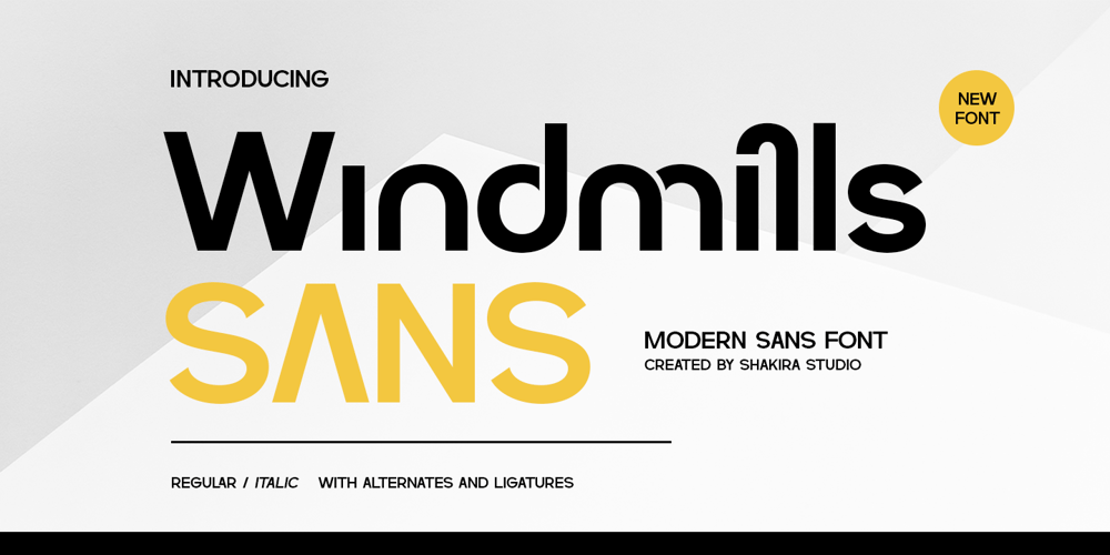 Windmills font