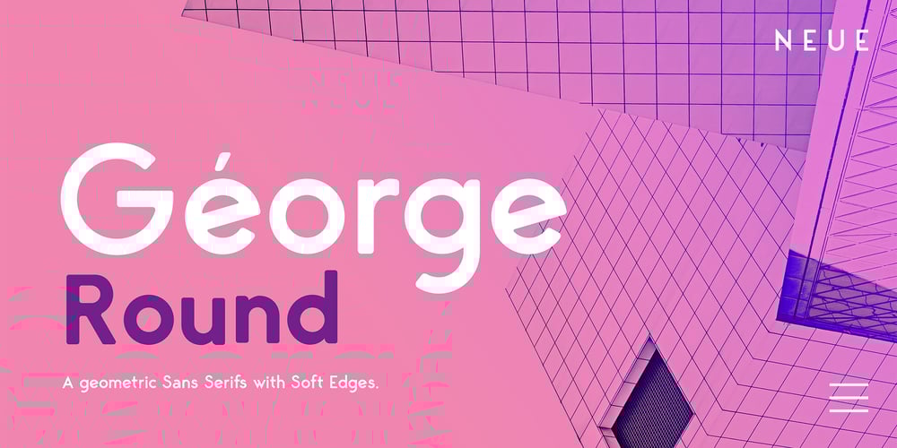 Neue George Rounded font