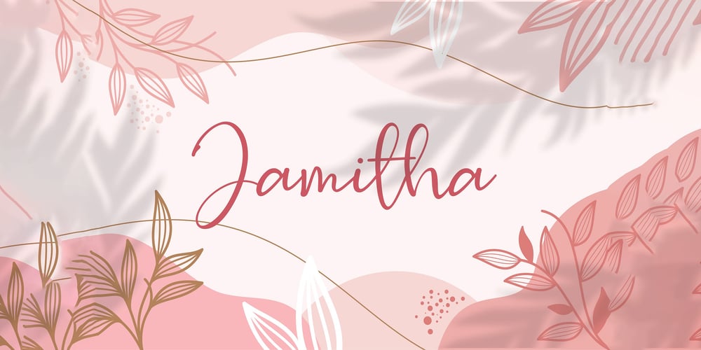 Jamitha font