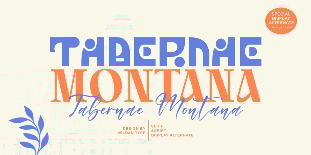 Tabernae Montana font