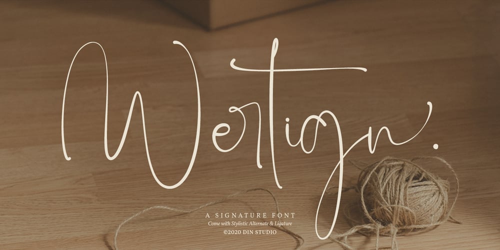 Wertign font