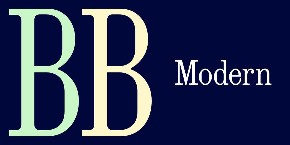 BB Modern font