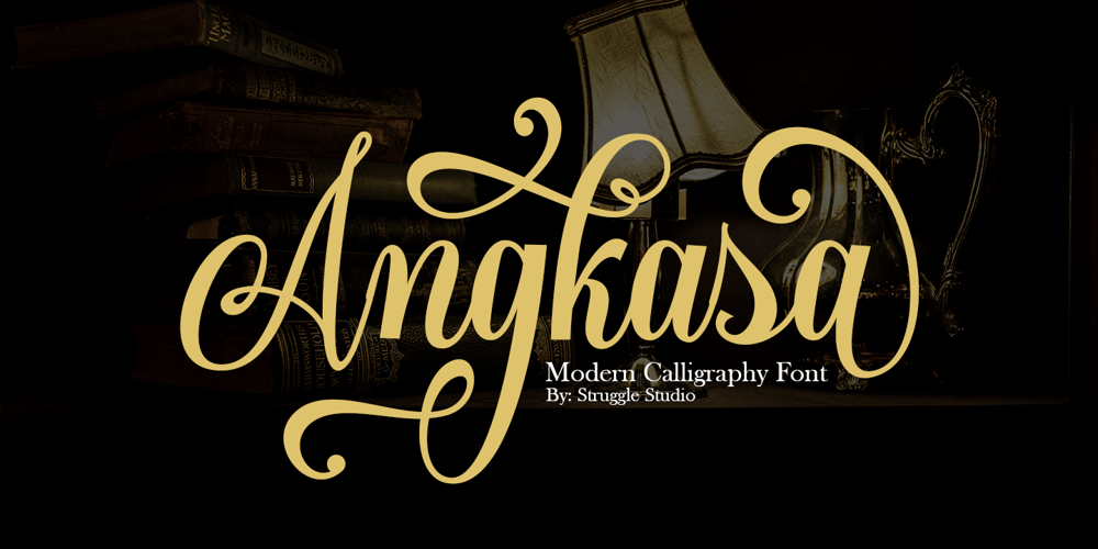Angkasa Script font