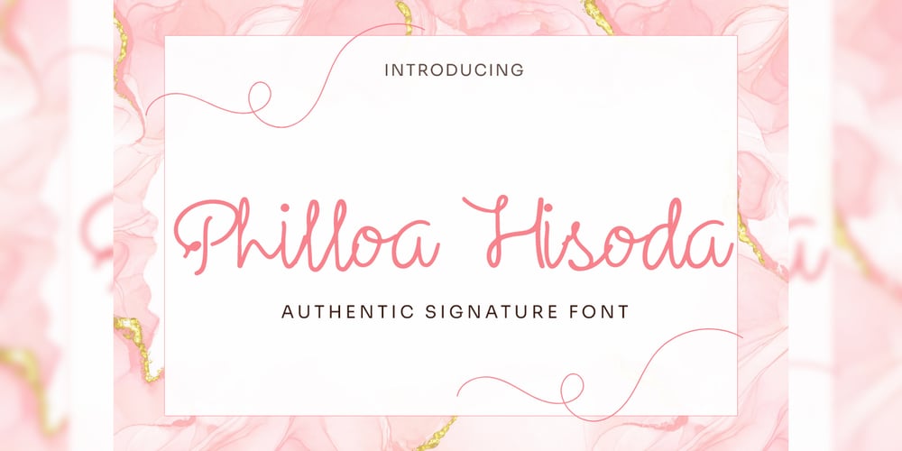 Philloa Hisoda font