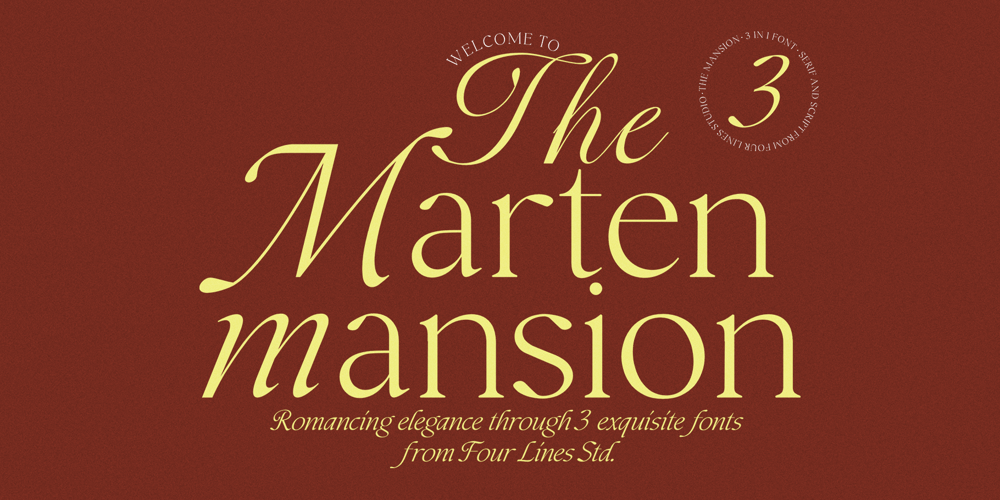 The Marten Mansion font