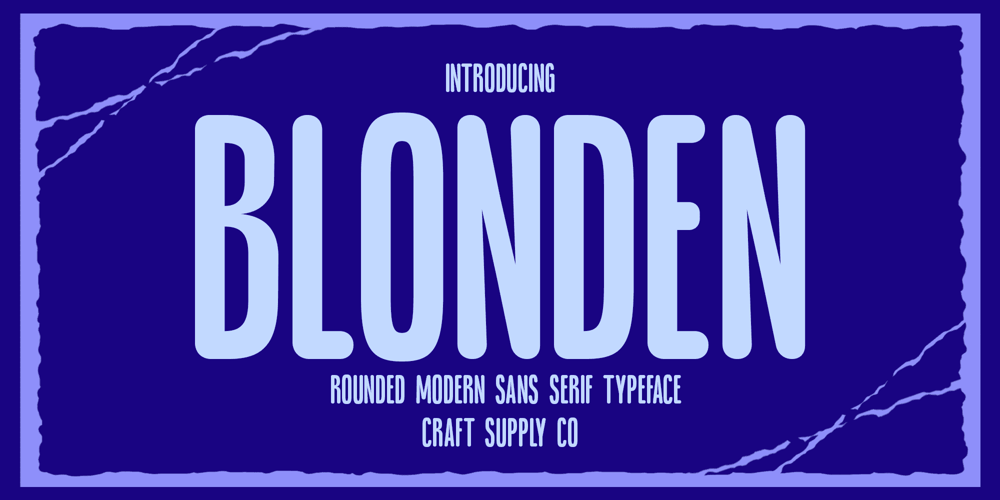 Blonden Rounded font