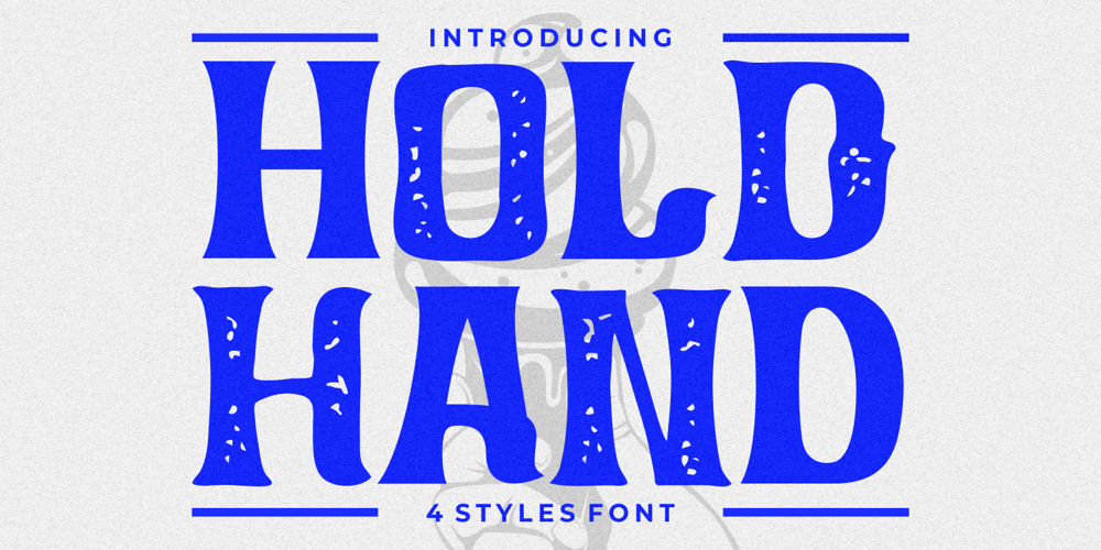 Hold Hand font