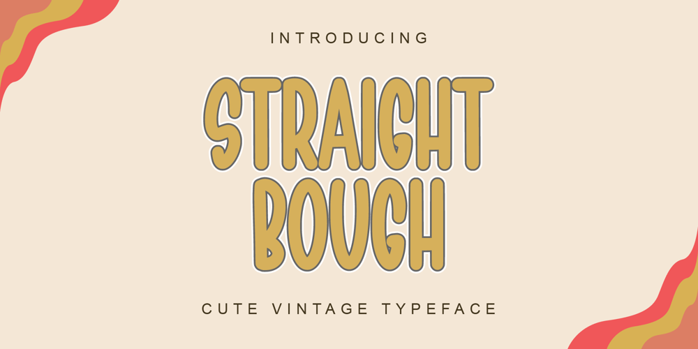 Straight Bough font