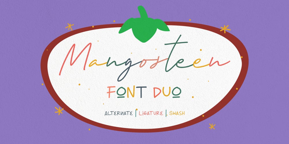 Mangosteen Font Duo font