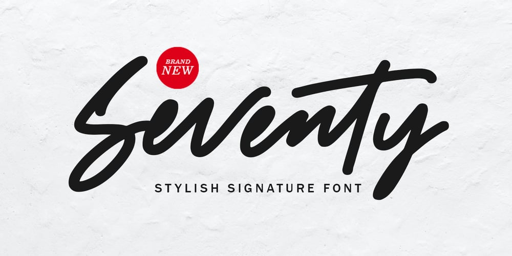 Seventy font