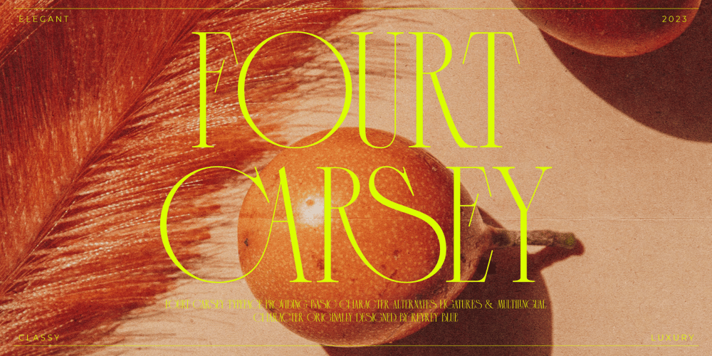 Fourt Carsey font