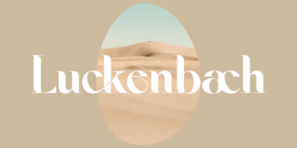 Luckenbach font