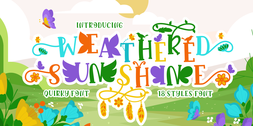 Weathered Sunshine font